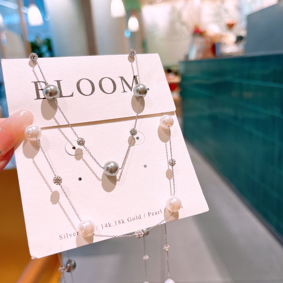 Low Allergy Silver Necklace Ins Style Spring Festival Silver