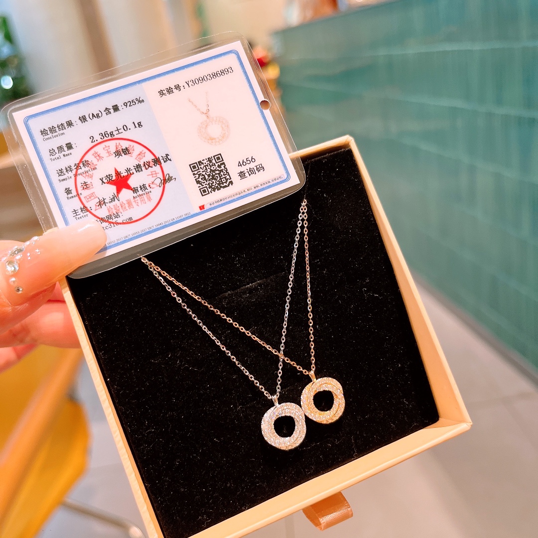 S925 Sterlingsilber Kette Filigran Arbeitsplatz Silber