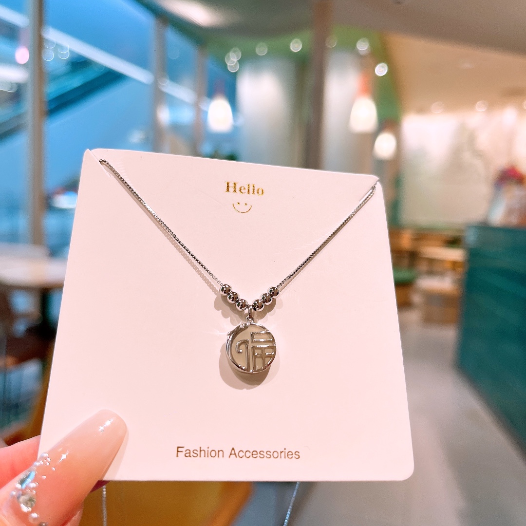 925 Silver Hetian Jade Necklace Gentle Birthday Silver