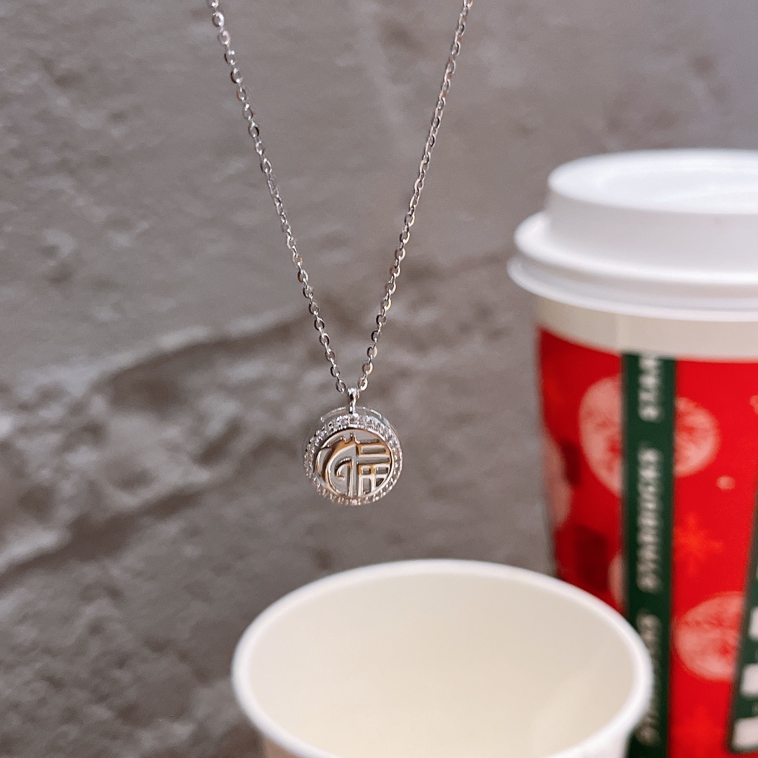 Hochglanzpoliertes Silber Kette Mode Bankett Gold