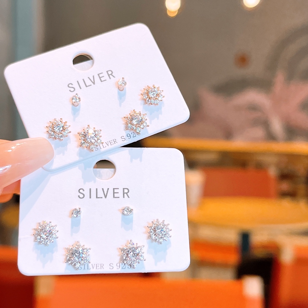 Solid Silver Earrings Fresh Teacher's Day Gold