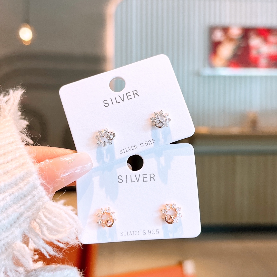 Low Allergy Silver Earrings Chic Proposal Gold