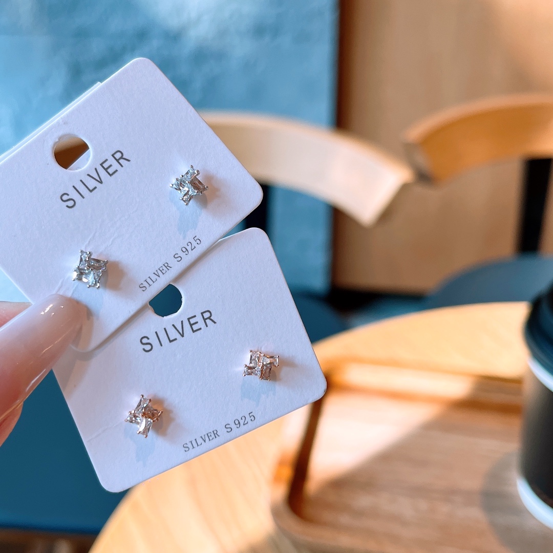 Nickel Free Silver Earrings Ins Style Proposal Gold