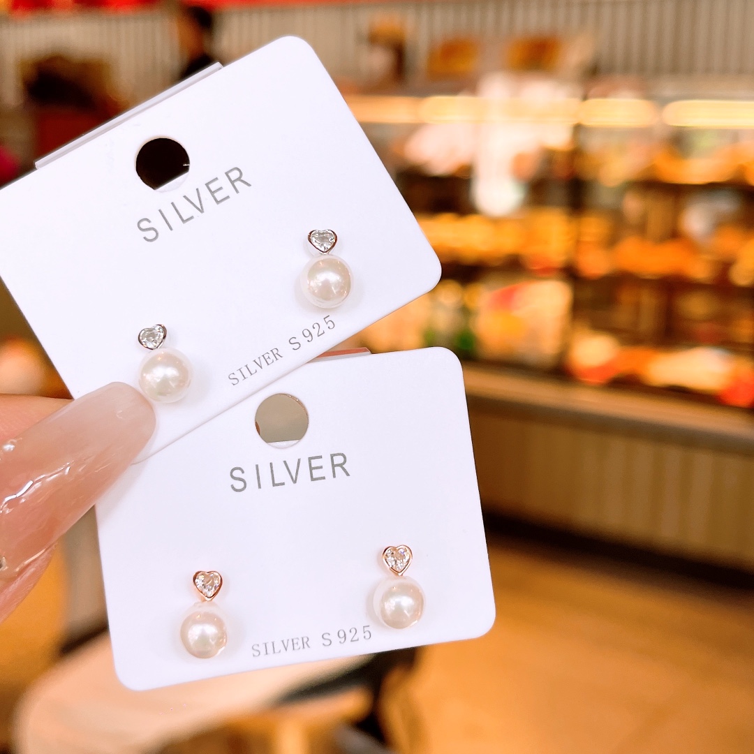 S925 Sterling Silver Earrings Soft Travel Gold