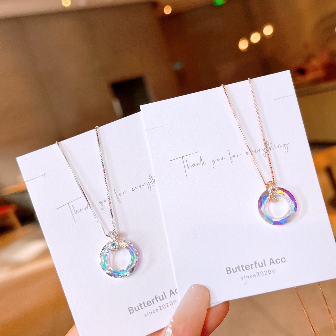 S925 Sterlingsilber Kette Weich Abschluss Gold