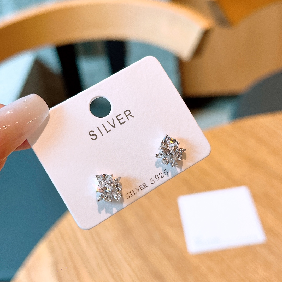 925 Silver Earrings Playful Proposal Gold