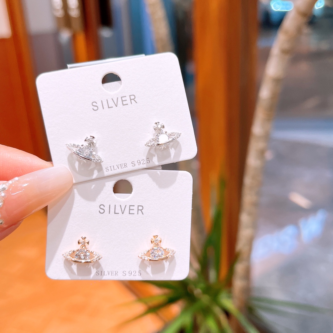 925 Silver Earrings Girly Mother's Birthday Silver