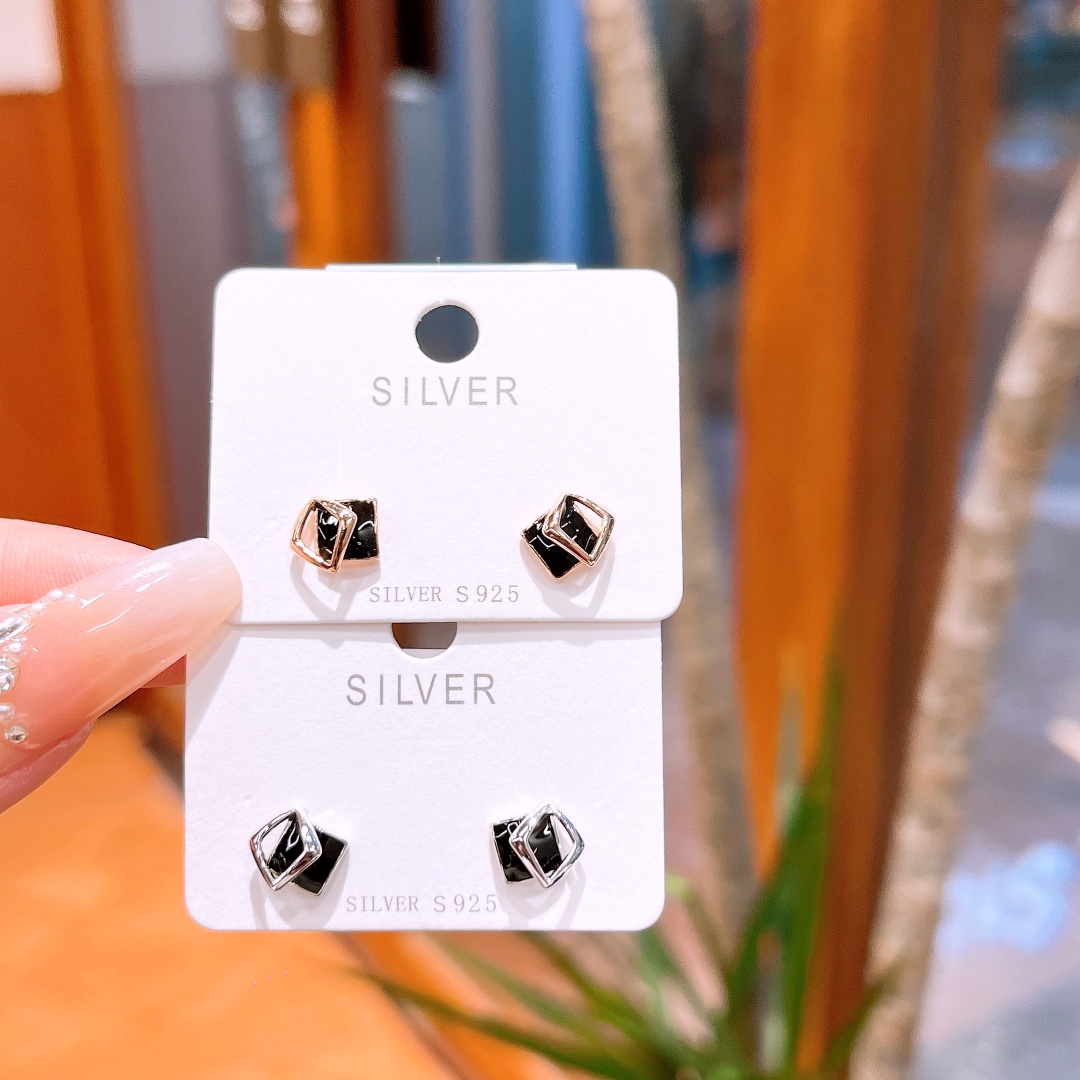 Low Allergy Silver Earrings Sweet & Cool Teacher's Day Gold