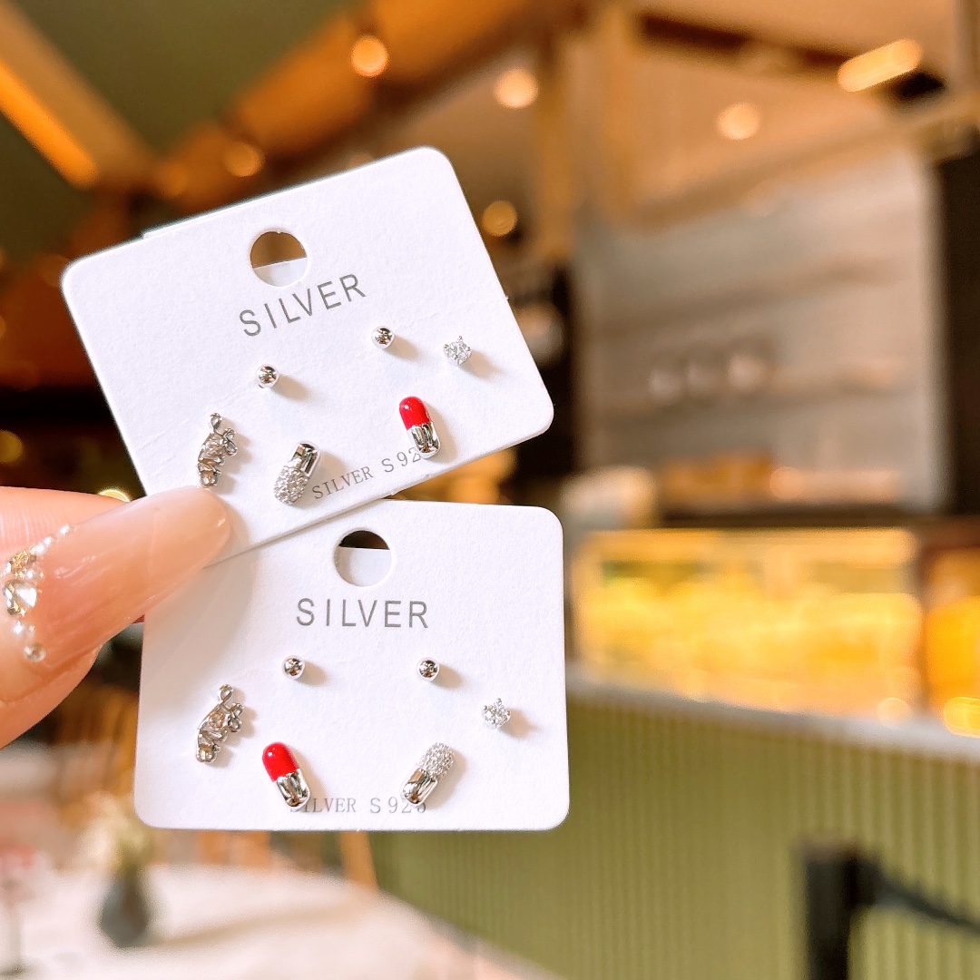 Low Allergy Silver Earrings Delicate Banquet Gold