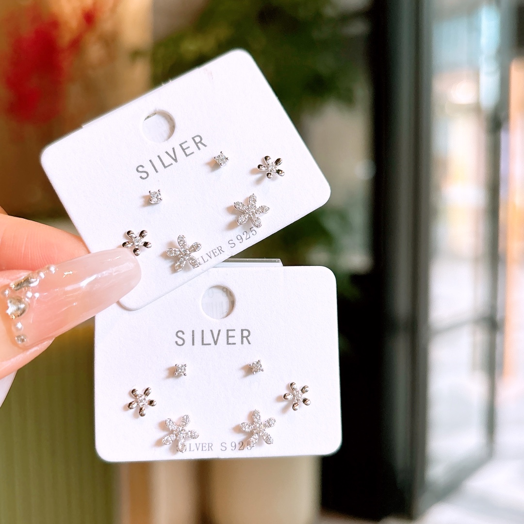 Fine Silver Earrings Girly New Year Silver