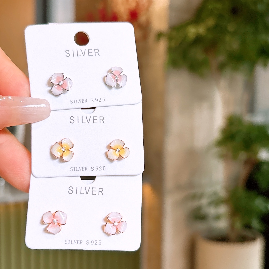 Nickel Free Silver Earrings Forest Party Gold