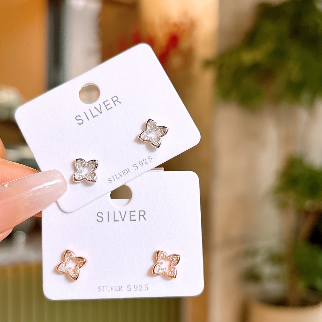 Low Allergy Silver Earrings Romantic Engagement Silver