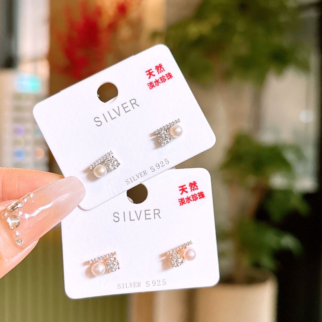 High Polish Silver Earrings Girly Confession Silver