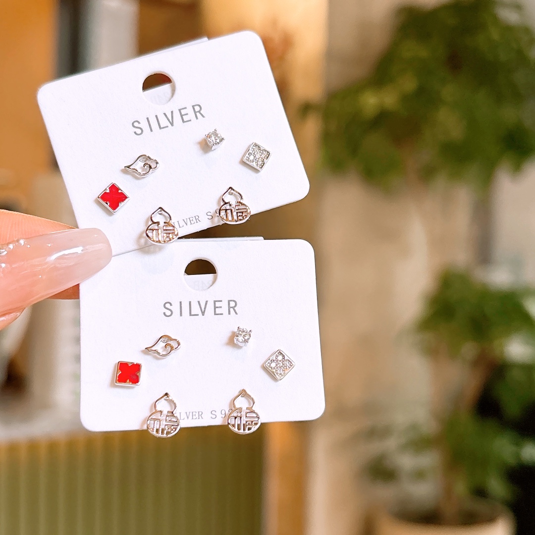 High Polish Silver Earrings Precision Annual Party Silver