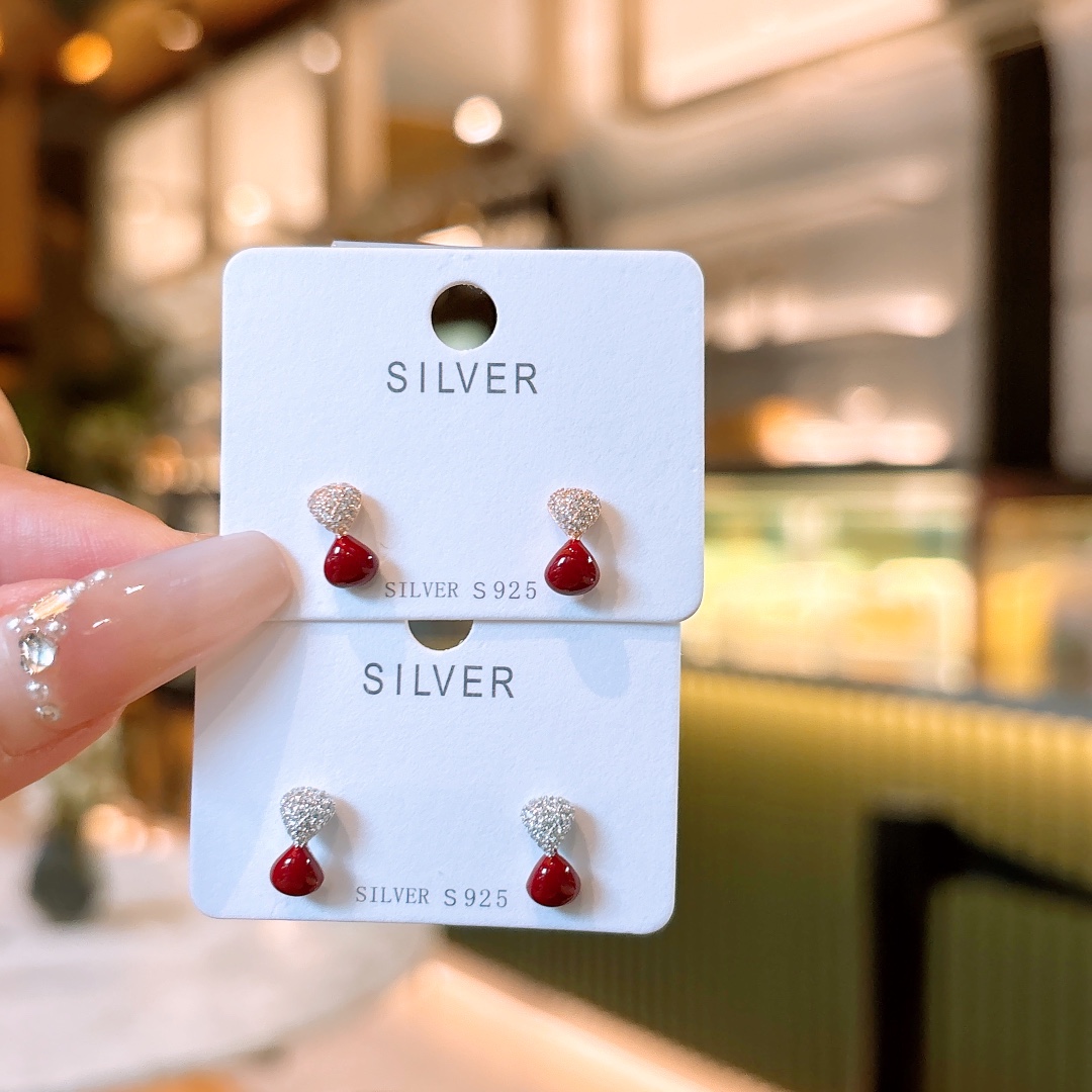 Fine Silver Earrings Delicate Workplace Gold