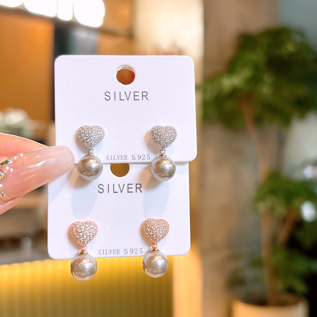 High Polish Silver Earrings Cute Workplace Gold