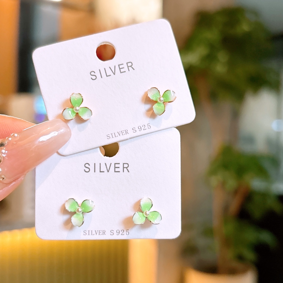 Nickel Free Silver Earrings Fashion Proposal Gold