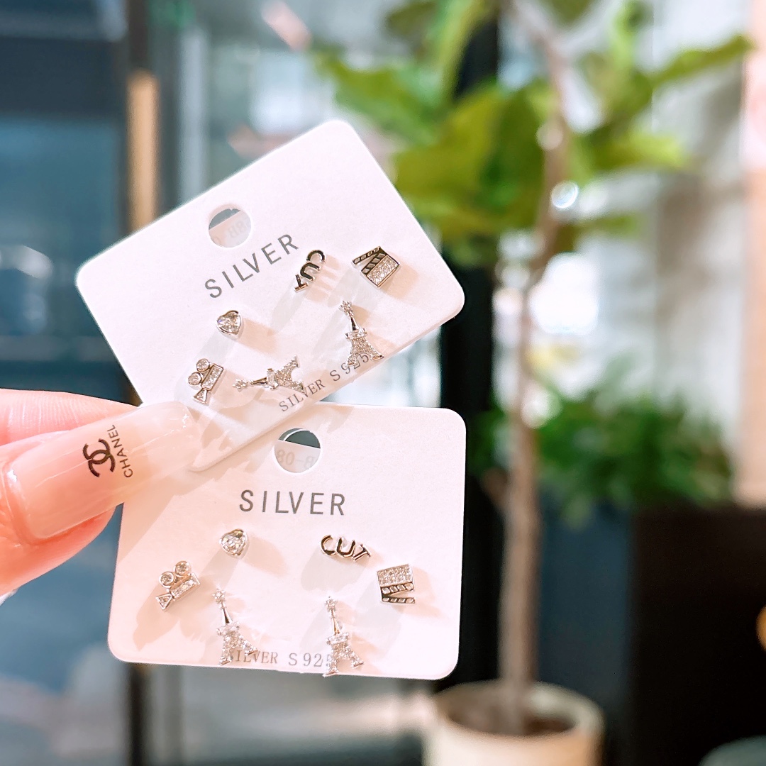 Low Allergy Silver Earrings Vintage Wedding Gold