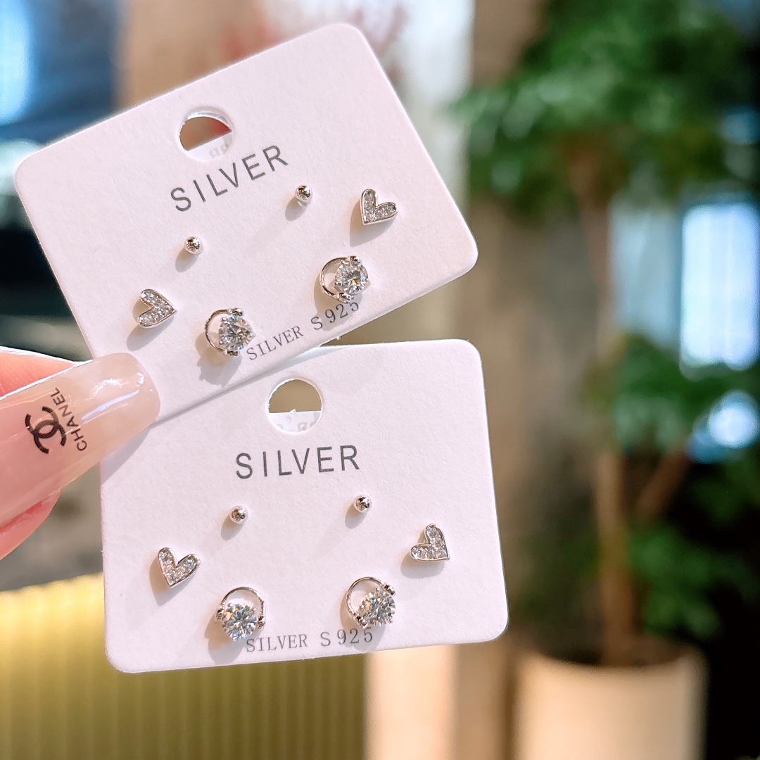 S925 Sterling Silver Earrings Forest Gift for Her Gold