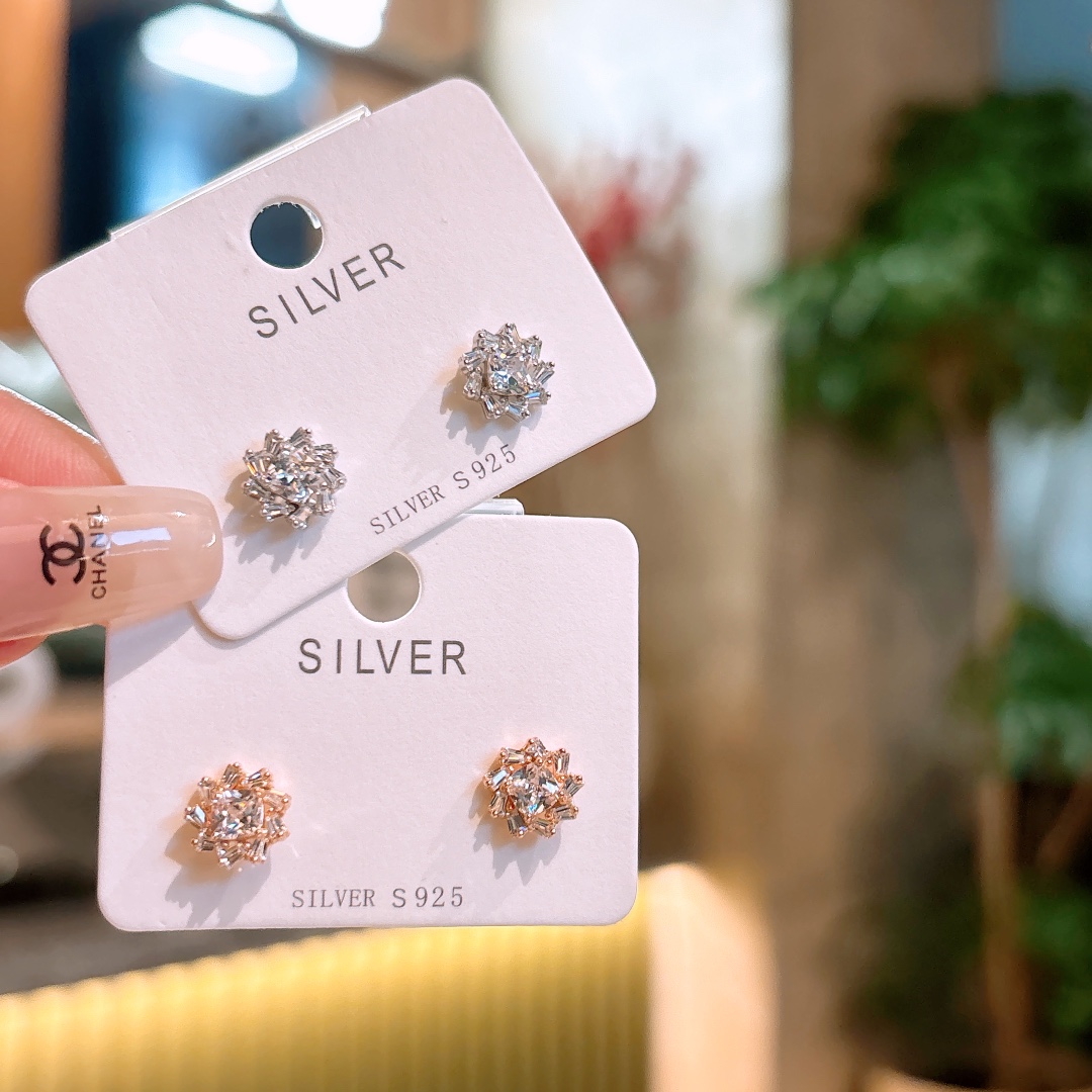 925 Silver Earrings Elegant Date Night Gold