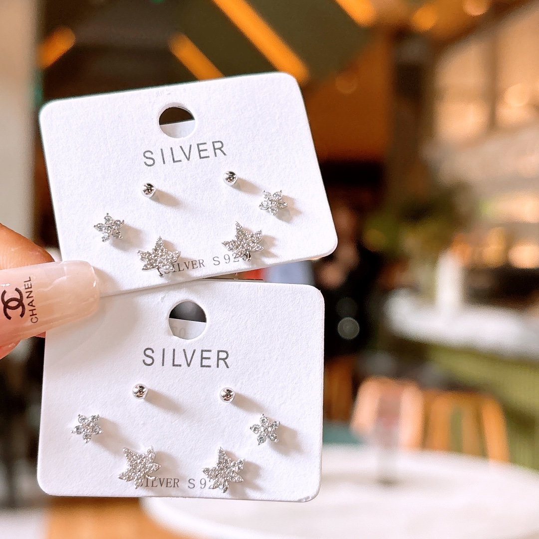 幻想的高品質シルバーイヤリングシルバー ウェディングギフト