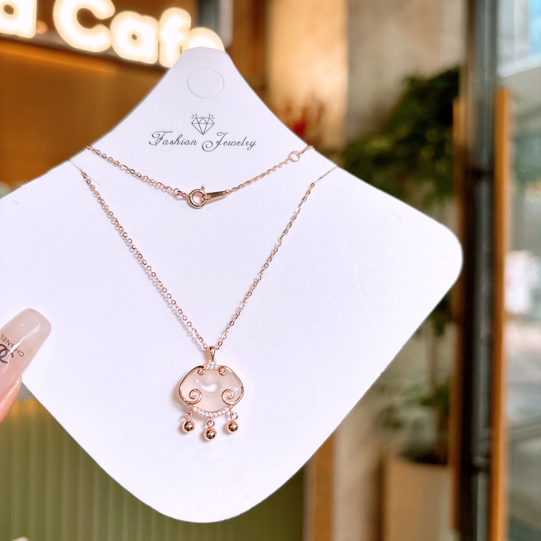 Hypoallergenic Silver Necklace Romantic Workplace Silver