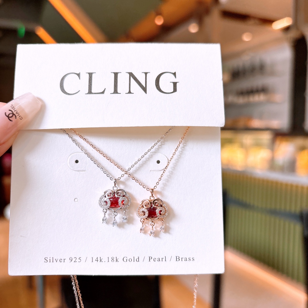 甘い高品質シルバーネックレスシルバー 春節