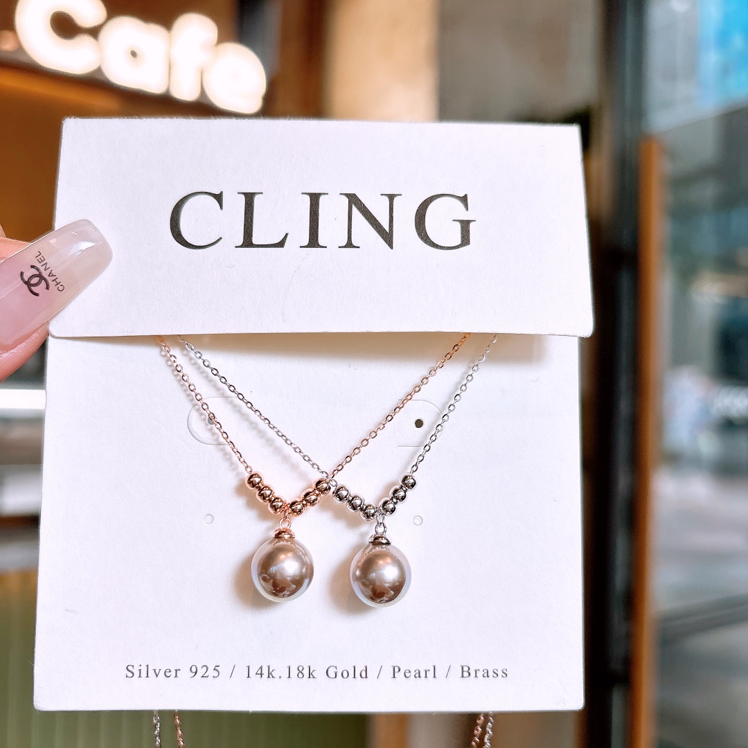 Low Allergy Silver Necklace Cute Mother's Birthday Gold