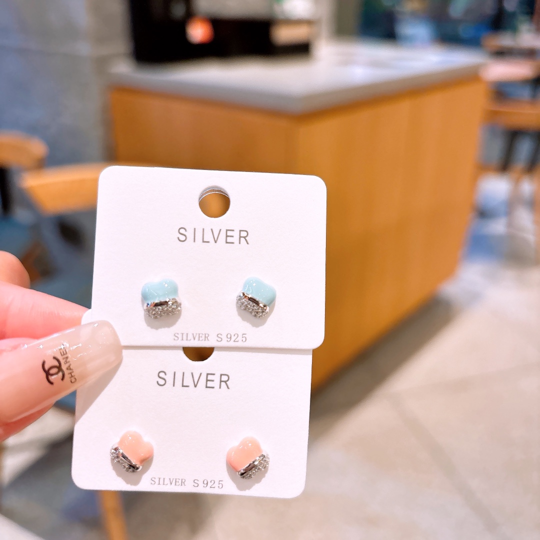 Low Allergy Silver Earrings Fashion Father's Day Gold