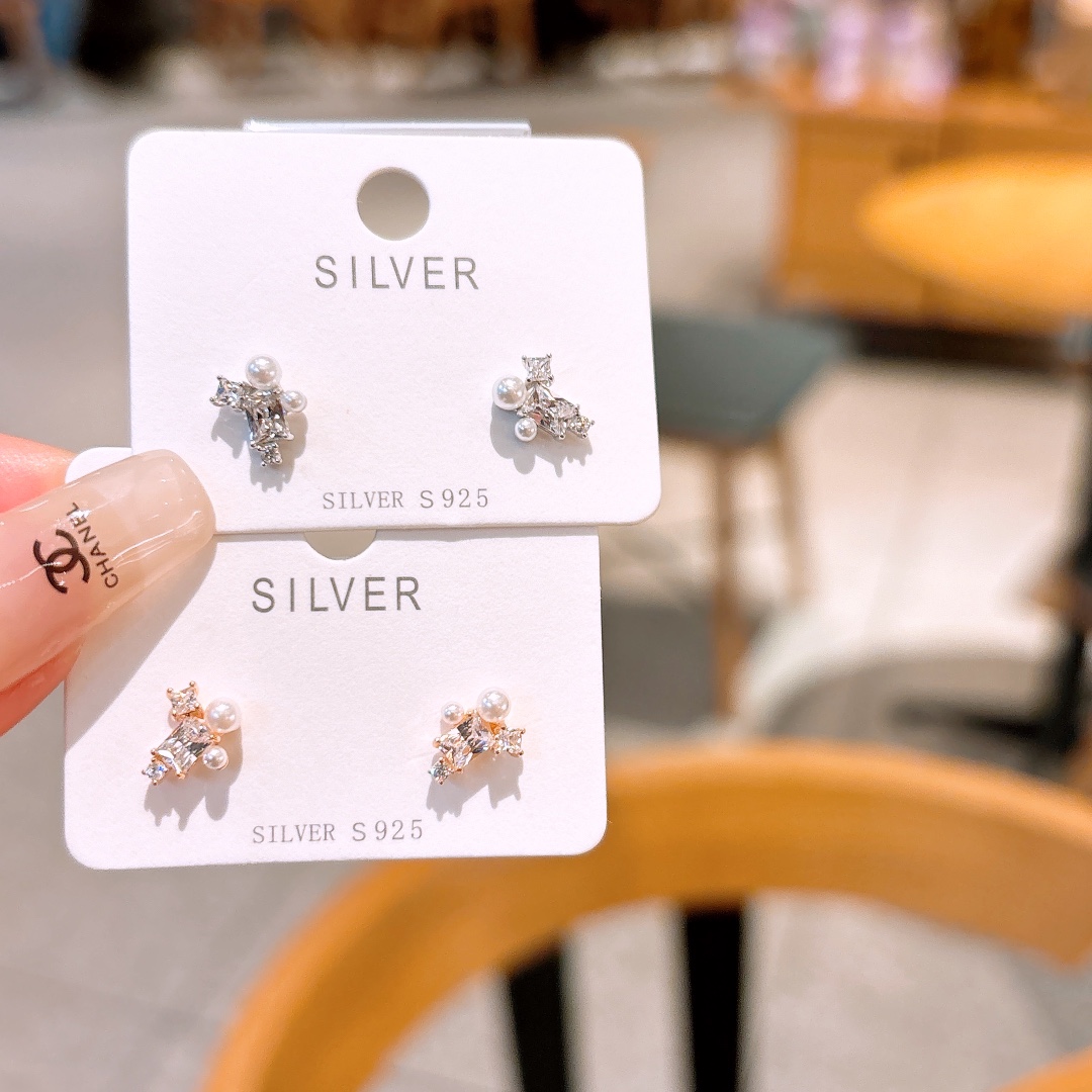 High Polish Silver Earrings Lively Party Silver