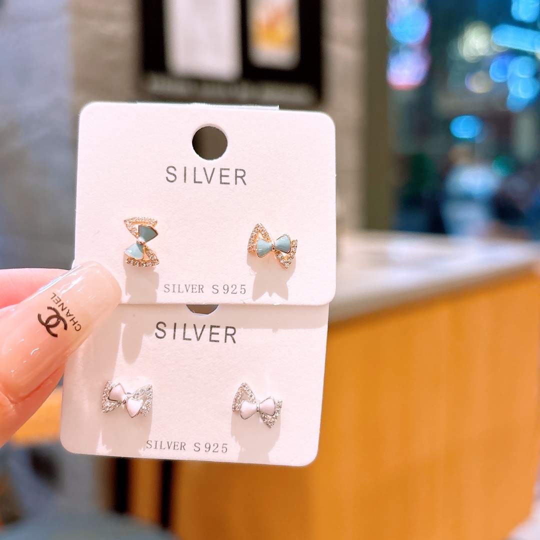 Hypoallergenic Silver Earrings Artistic Anniversary Gold