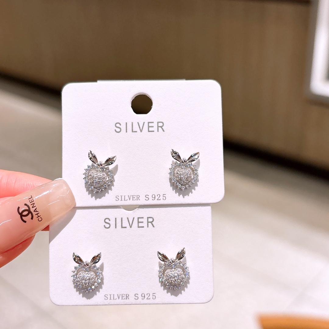 High Polish Silver Earrings Elegant Office Silver