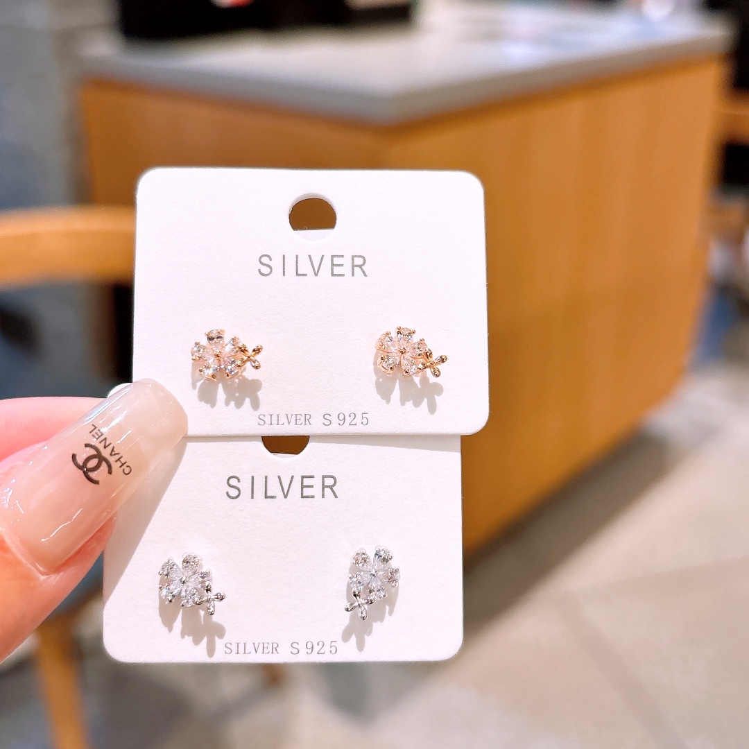 High Polish Silver Earrings French Confession Silver