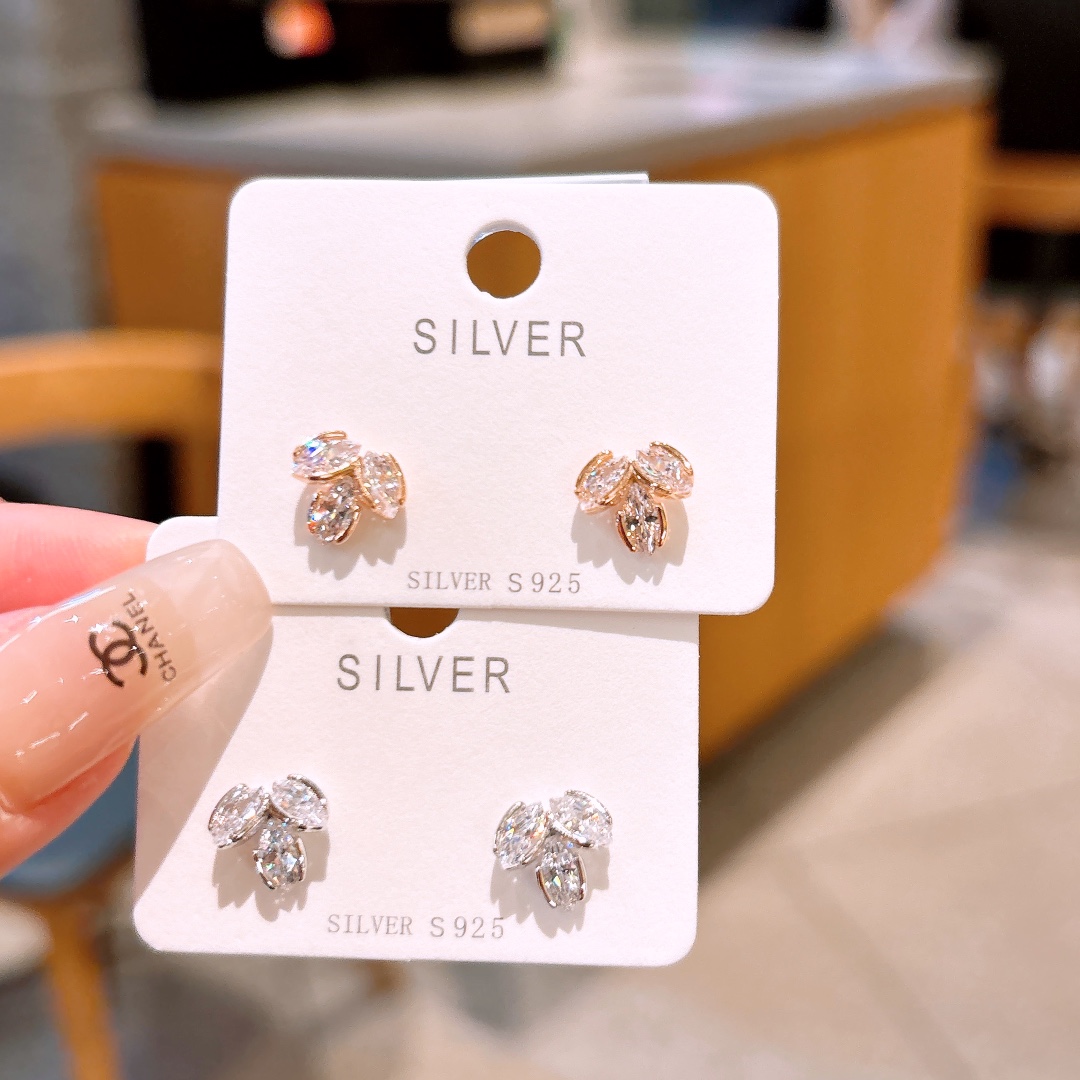 S925 Sterling Silver Earrings Forest Engagement Silver