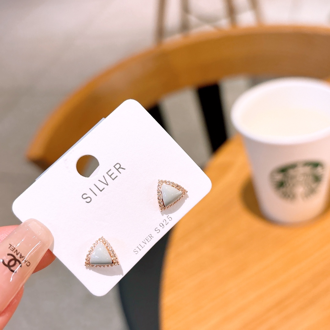 S925 Sterling Silver Earrings Sweet Confession Silver