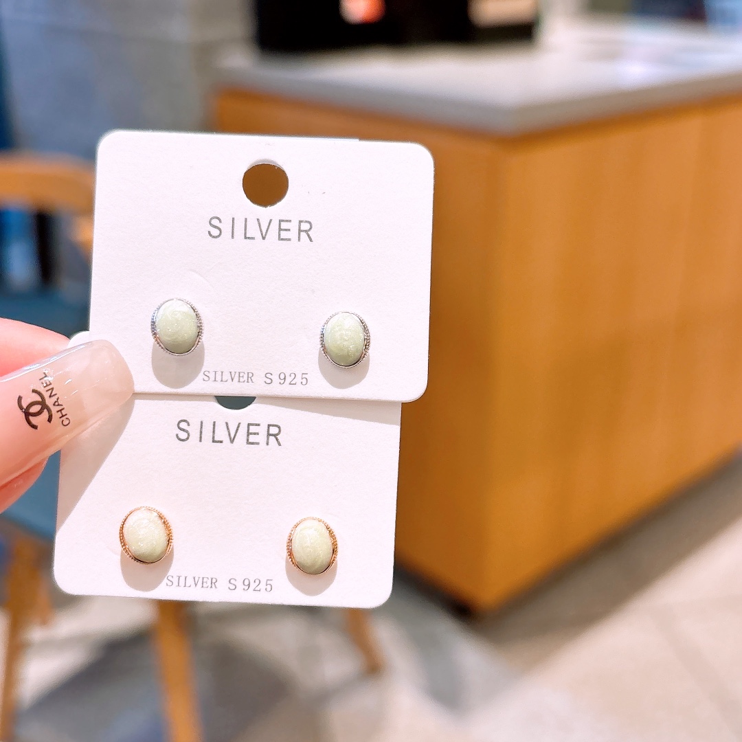 Low Allergy Silver Earrings Intellectual Father's Day Gold