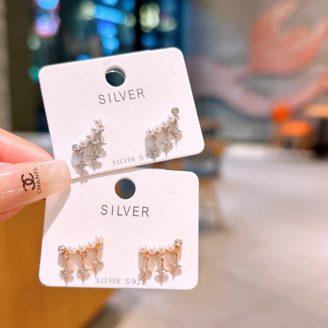 Solid Silver Earrings Dainty Wedding Silver