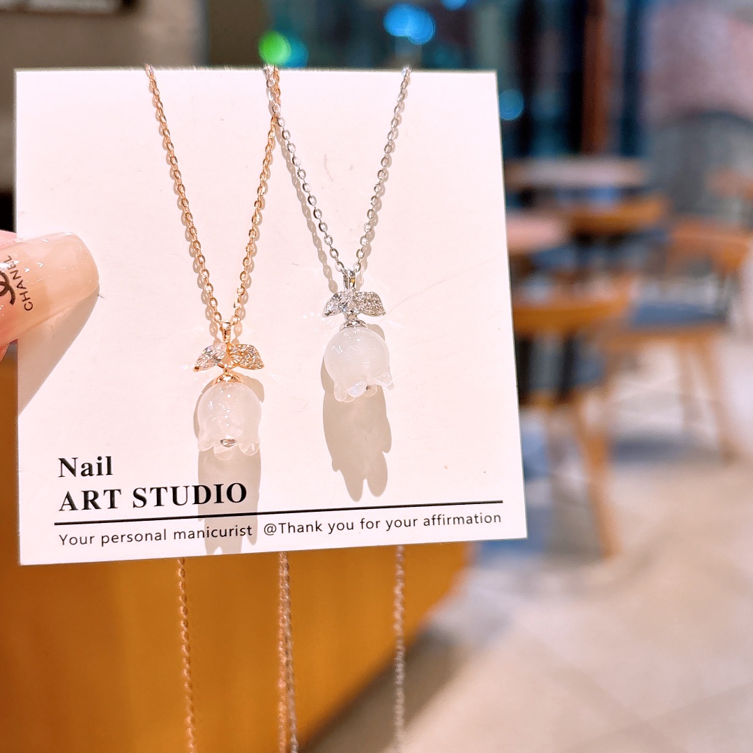 Solid Silver Necklace Sweet & Cool Anniversary Gold