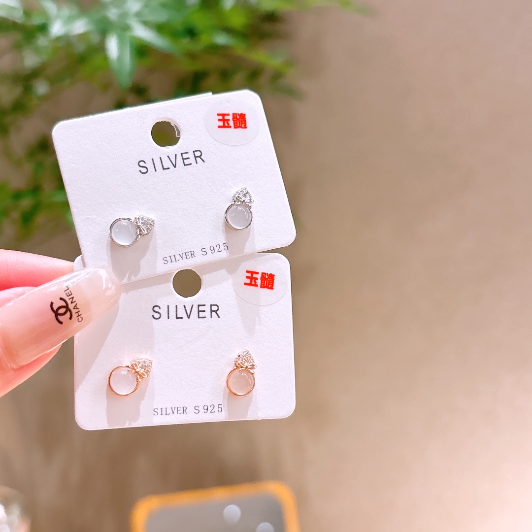 Fine Silver Earrings Fashion Wedding Favor Silver