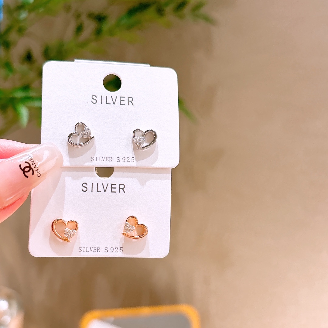 Nickel Free Silver Earrings Ethereal Valentine's Day Silver