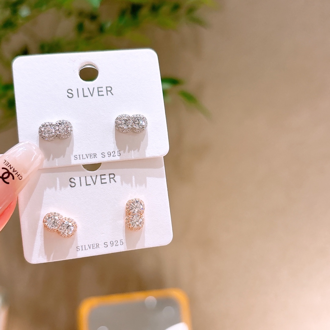 Fine Silver Earrings Playful Self-love Gold