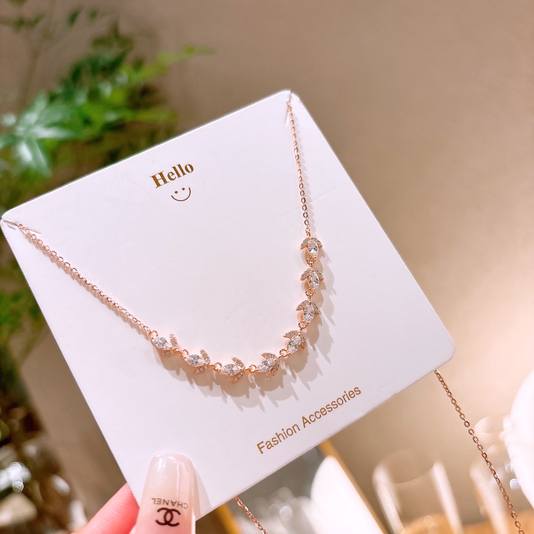 Low Allergy Silver Necklace Korean Style New Year Silver