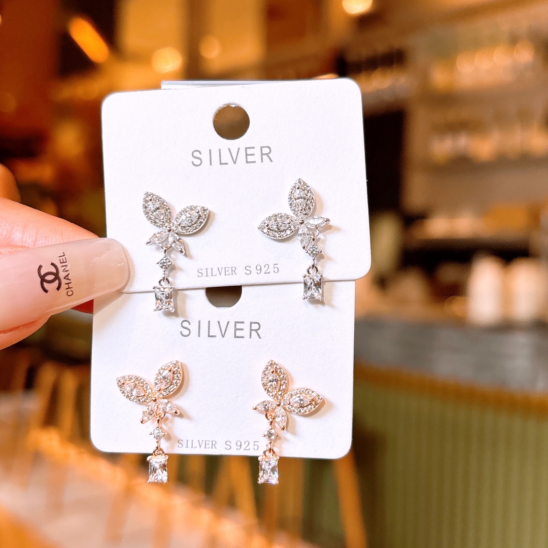 925 Silver Earrings Minimalist New Year Silver