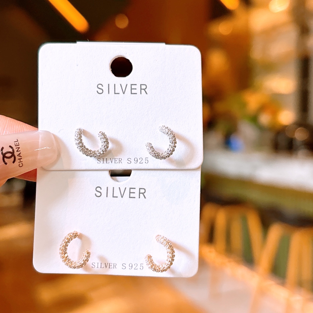 Low Allergy Silver Earrings Cute Date Night Gold