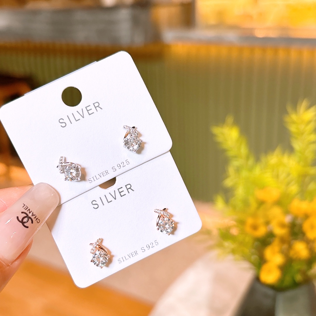 High Polish Silver Earrings Ultra Minimal Party Silver