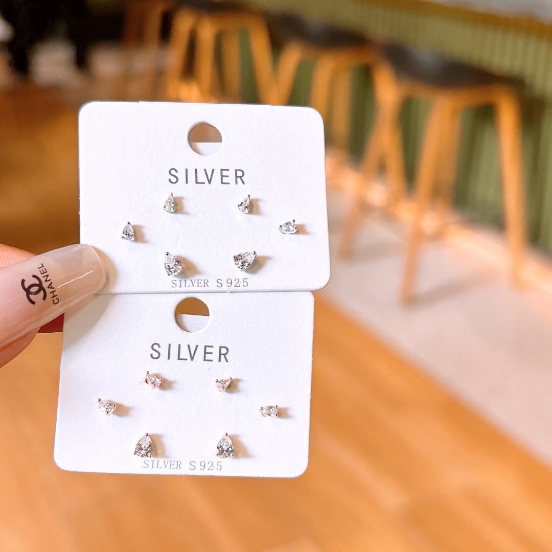 Nickel Free Silver Earrings Cute Workplace Silver