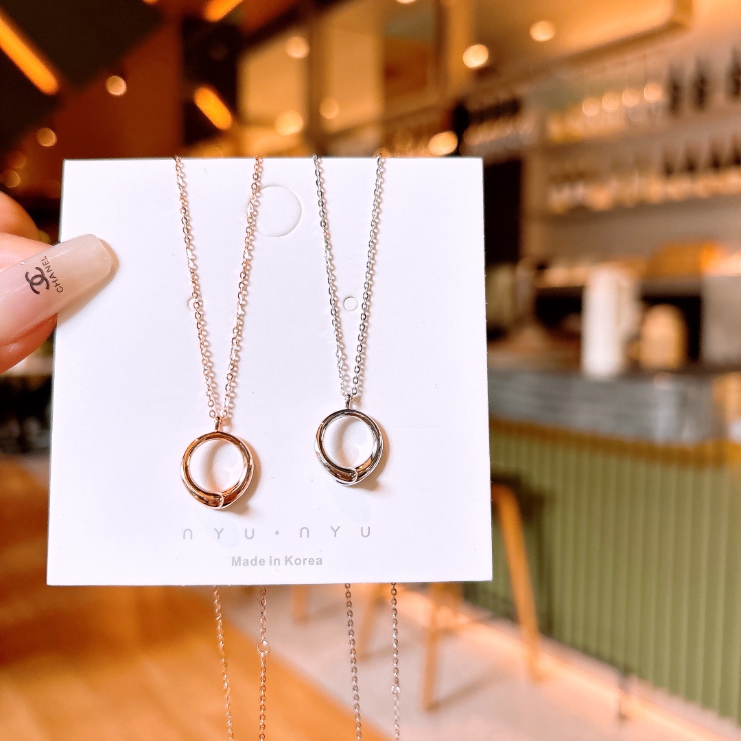 Nickel Free Silver Necklace Chic Valentine's Day Silver