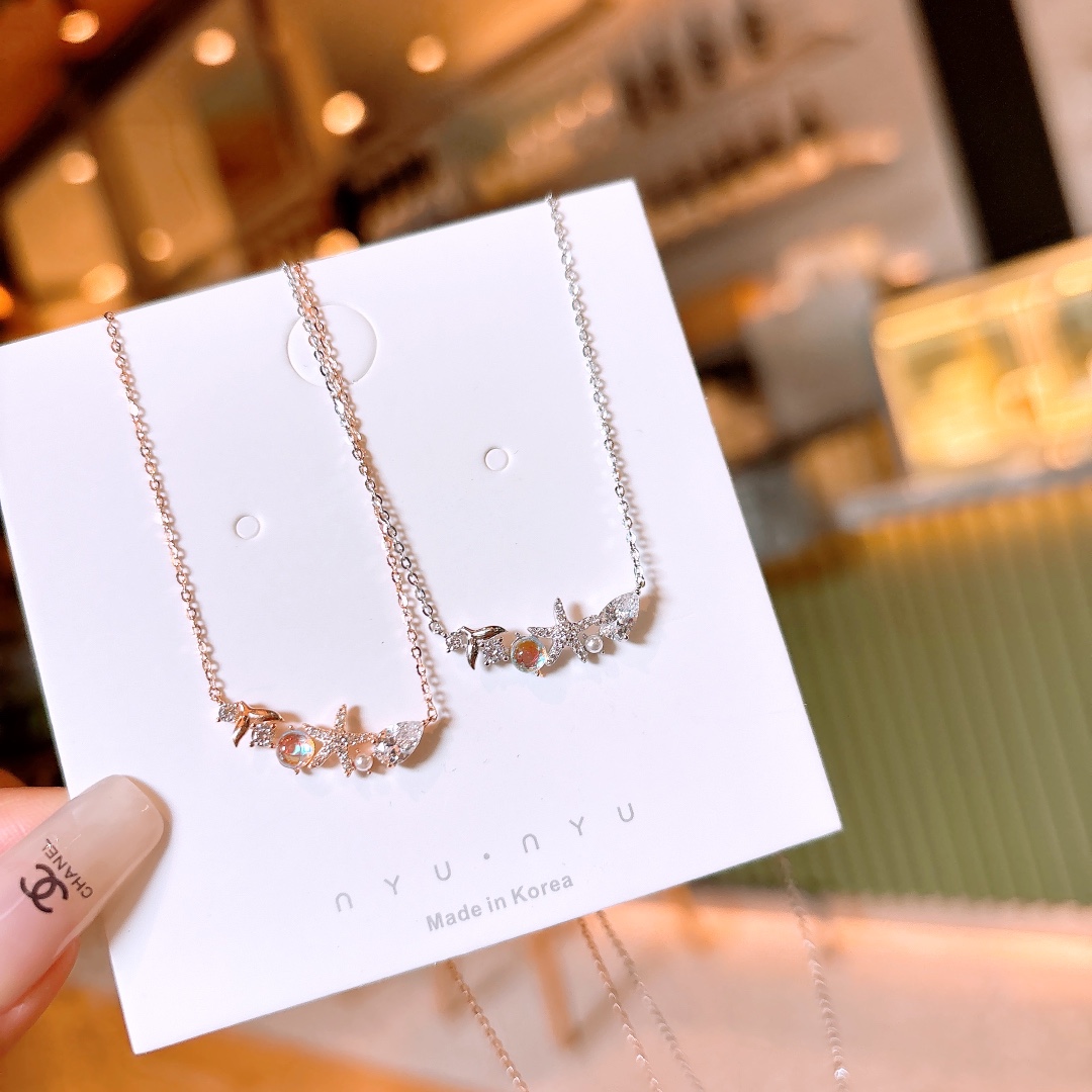 Low Allergy Silver Necklace French Teacher's Day Silver