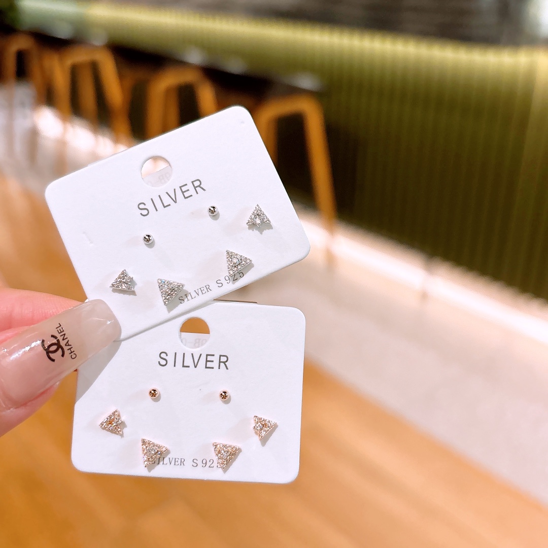 Hypoallergenic Silver Earrings Artistic Annual Party Silver