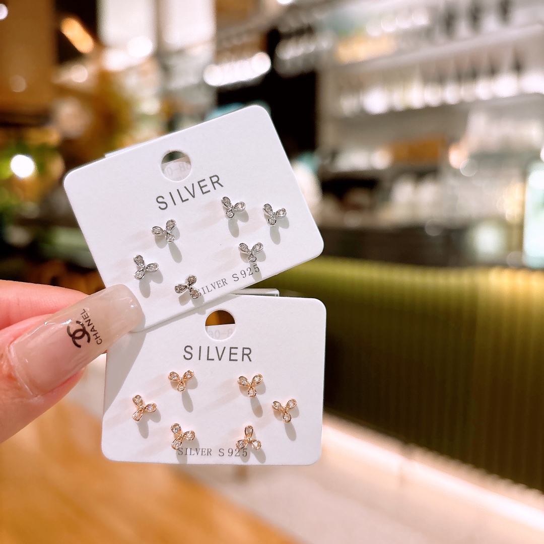 High Polish Silver Earrings Pure Banquet Silver